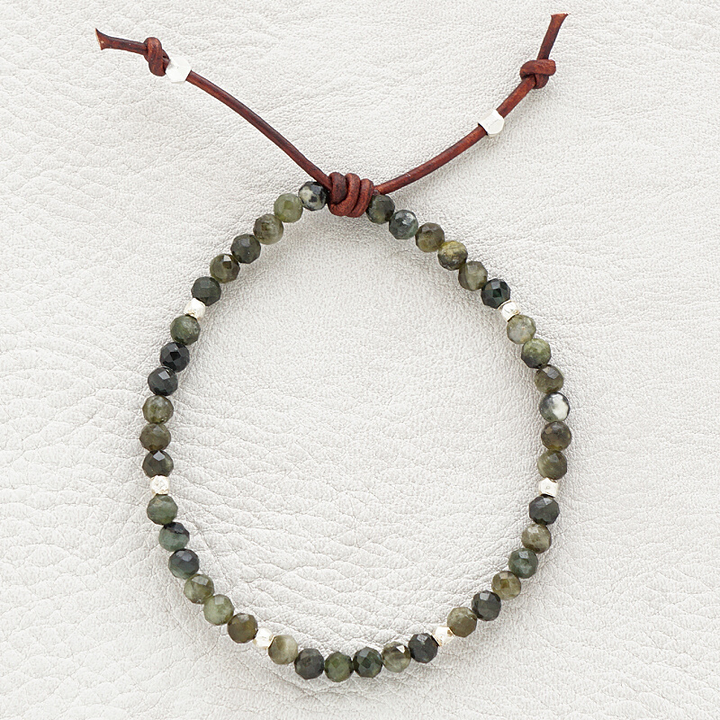 Tiny Mantras Bracelet - Green Tourmaline | 2023 Holiday Exclusive