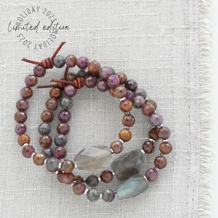 Ruby & Labradorite Nugget Bracelet | 2023 Holiday Exclusive