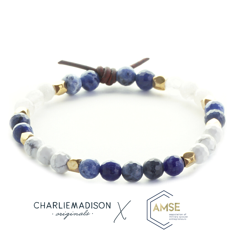 Charliemadison X AMSE Mini Bracelet | Association of Military Spouse Entrepreneurs X Charliemadison Collaboration