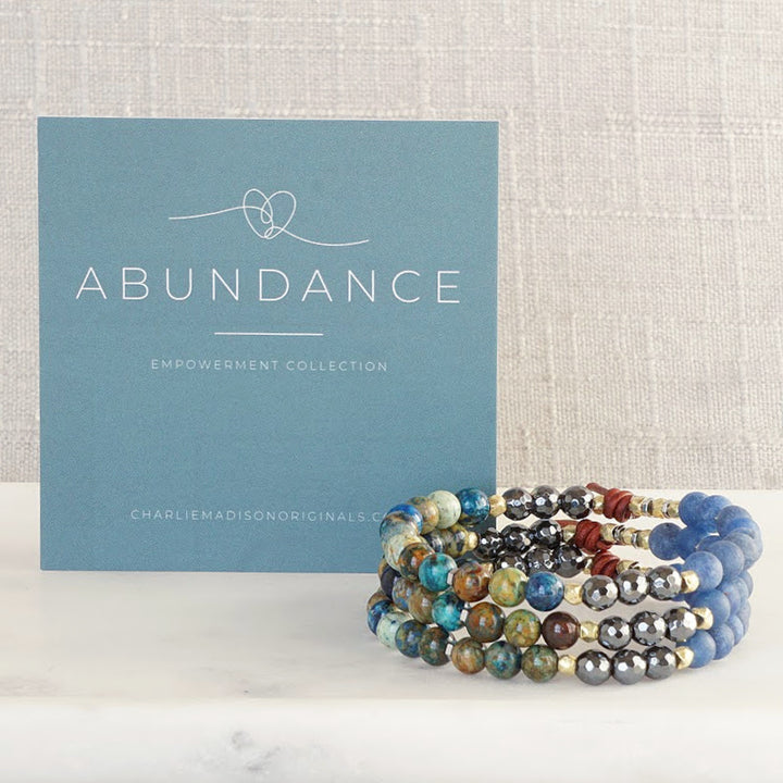Abundance Mini Bracelet with Meaning Card - When you embrace an abundance mindset instead, you believe there will always be enough, you become brave with your choices, and you give freely to others from your heart. Wear this bracelet to empower you to tune into the simple, everyday pleasures that bring a feeling of abundance into your life, feel deep gratitude for them, and act from a place of abundance so others will be empowered to do the same.