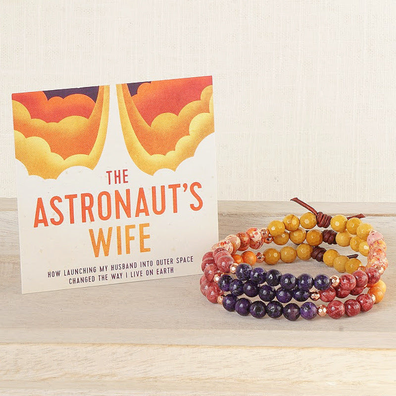 The Astronaut’s Wife Mini Bracelet with Meaning Card - The Astronaut's Wife Mini Bracelet is a collaboration with author and military spouse, Stacey Morgan in celebration of her book, "The Astronaut's Wife," and her mission of supporting fellow military families through her non-profit organization. 