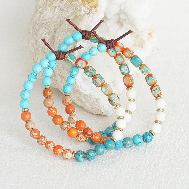 Harmony (August 2024 Mini of the Month) | Impression Jasper, Magnesite, and Coral