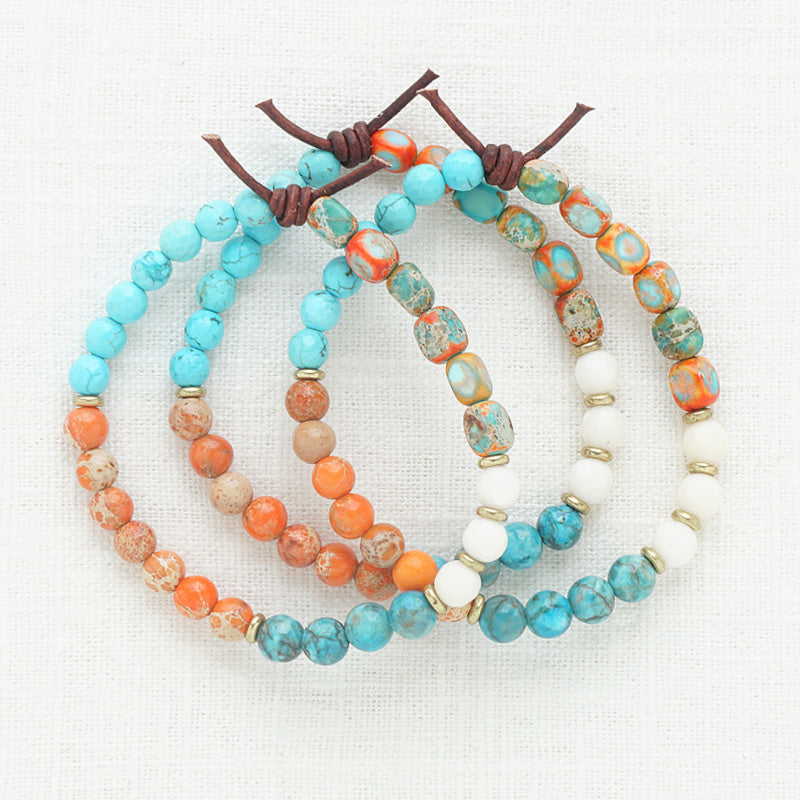 Harmony (August 2024 Mini of the Month) | Impression Jasper, Magnesite, and Coral