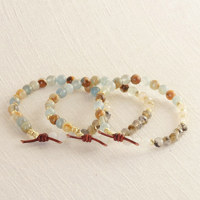 Be Beautiful Mini Bracelet Set of Three, Beauty, Be Yourself, Believe in Yourself, Self Love, Empower, Inspire, You Are Beautiful 
