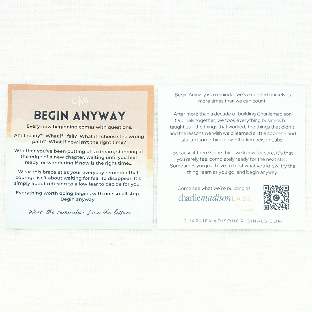 Begin Anyway Mini Bracelet | Charliemadison Labs