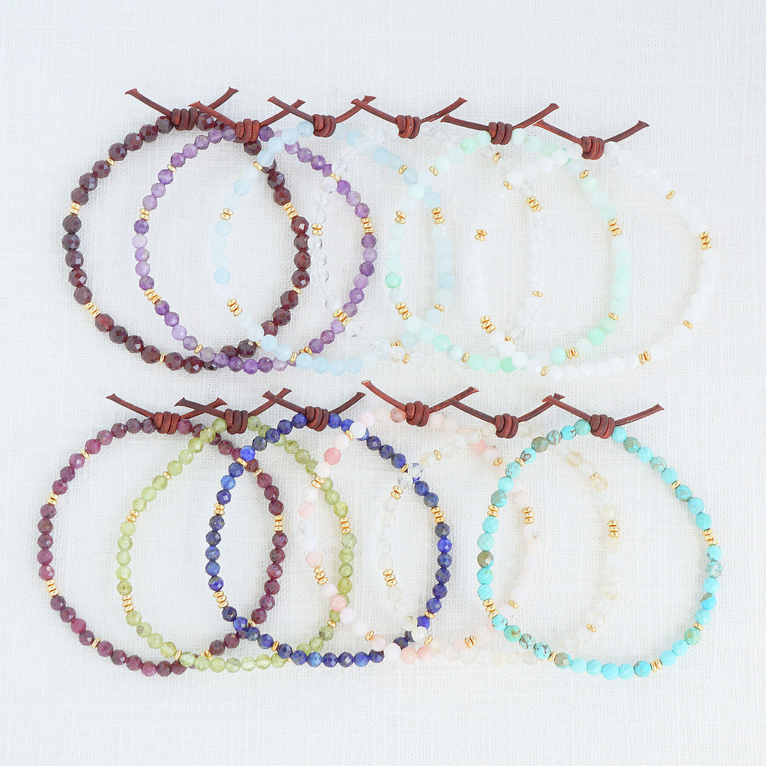 Birthstone Tiny Stacker Bracelet