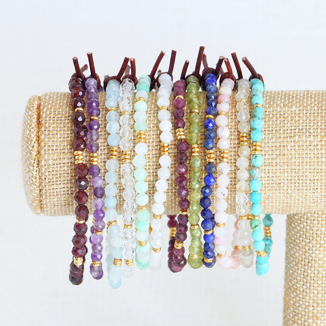 Birthstone Tiny Stacker Bracelet