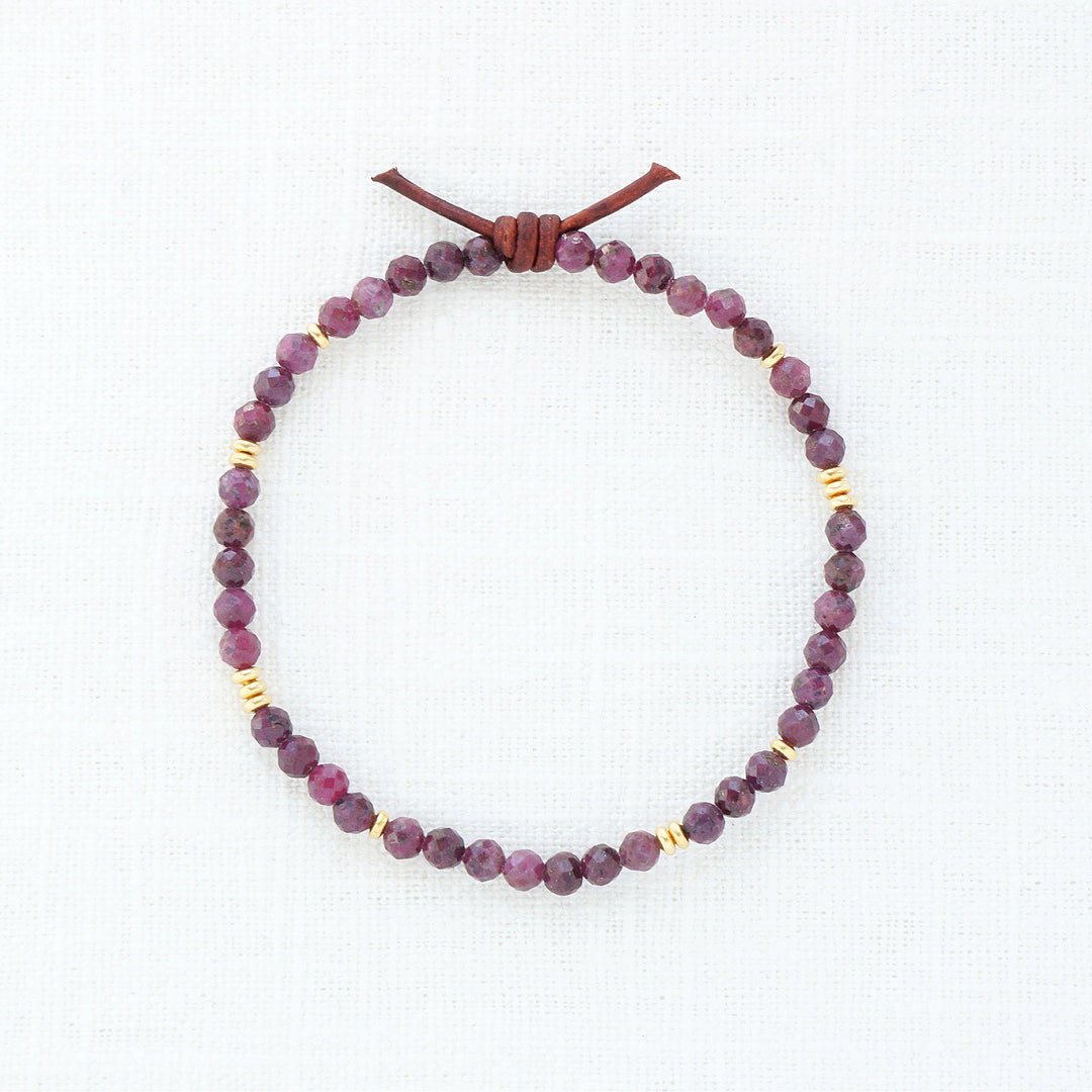Birthstone Tiny Stacker Bracelet