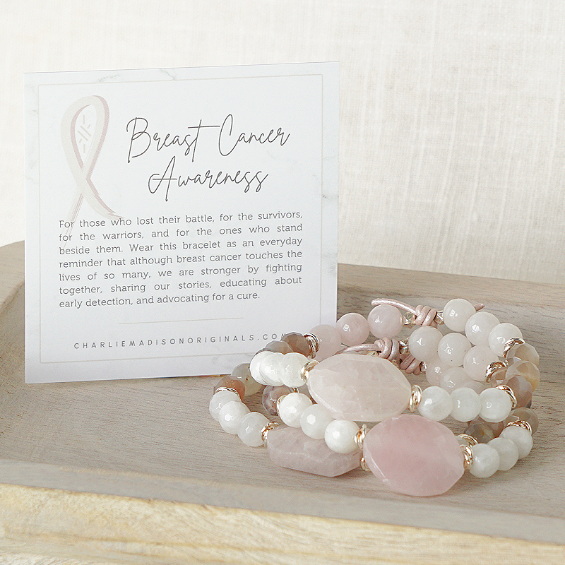 Have Hope Breast Cancer Awareness- Little Words Bracelet – Mirror Mirror  Boutique