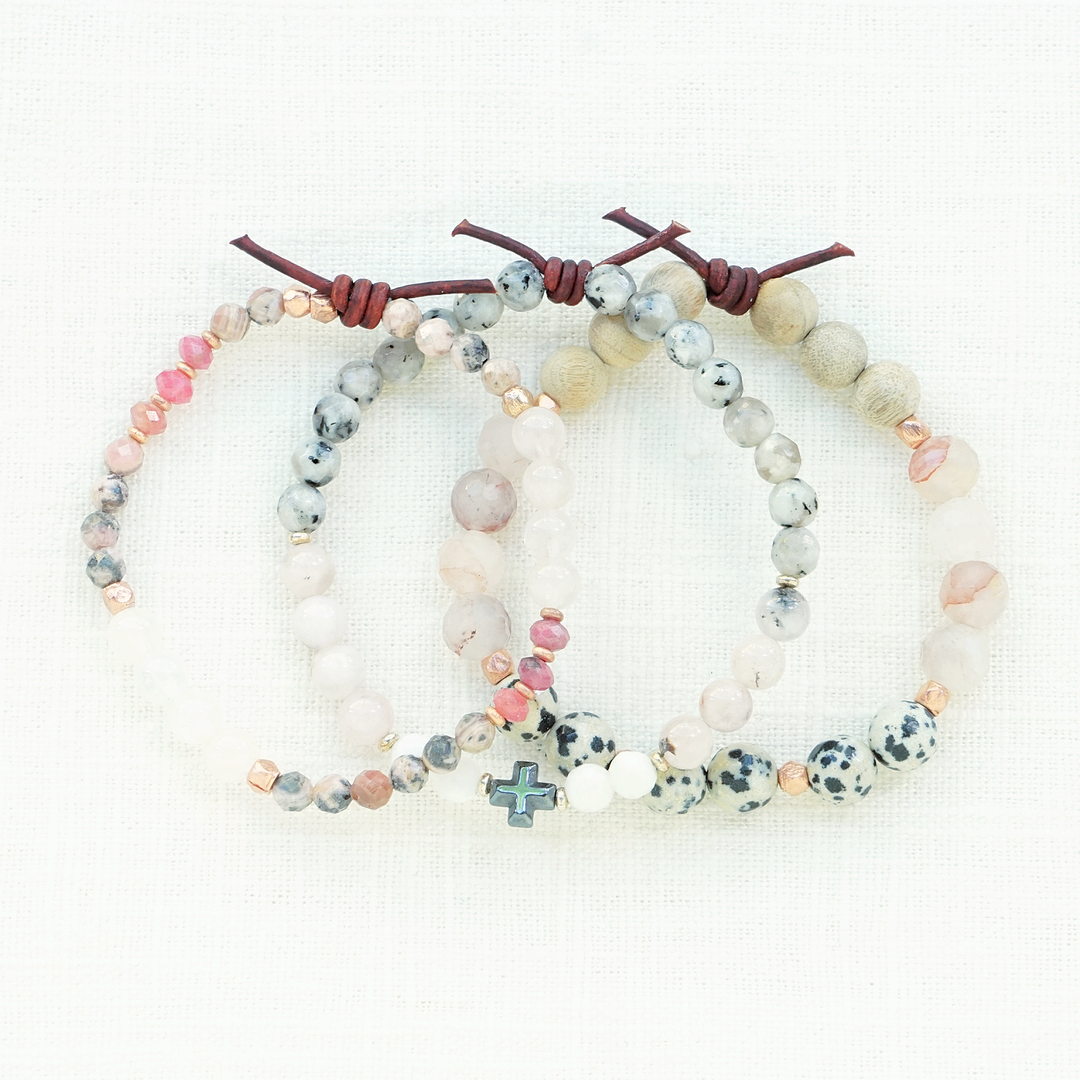 A Stack For The Survivor Celebrating How Far She Has Come | Set of Three Bracelets