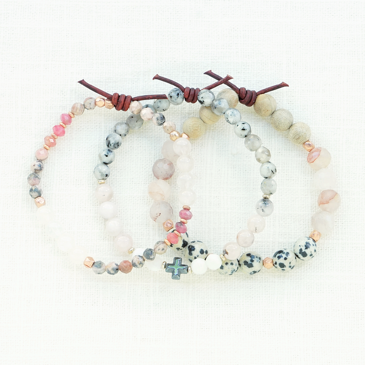 A Stack For The Survivor Celebrating How Far She Has Come | Set of Three Bracelets