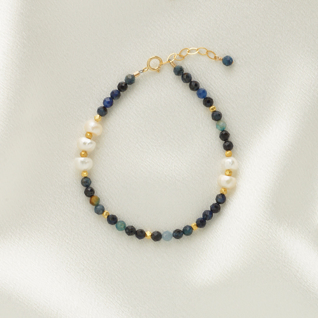 Pearl and Blue Kyanite Mini Bracelet | 2024 Holiday Exclusive