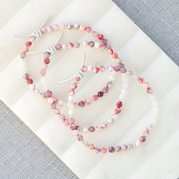 Red Cinnabar & Moonstone Tiny Stacker | December Stacker of the Month
