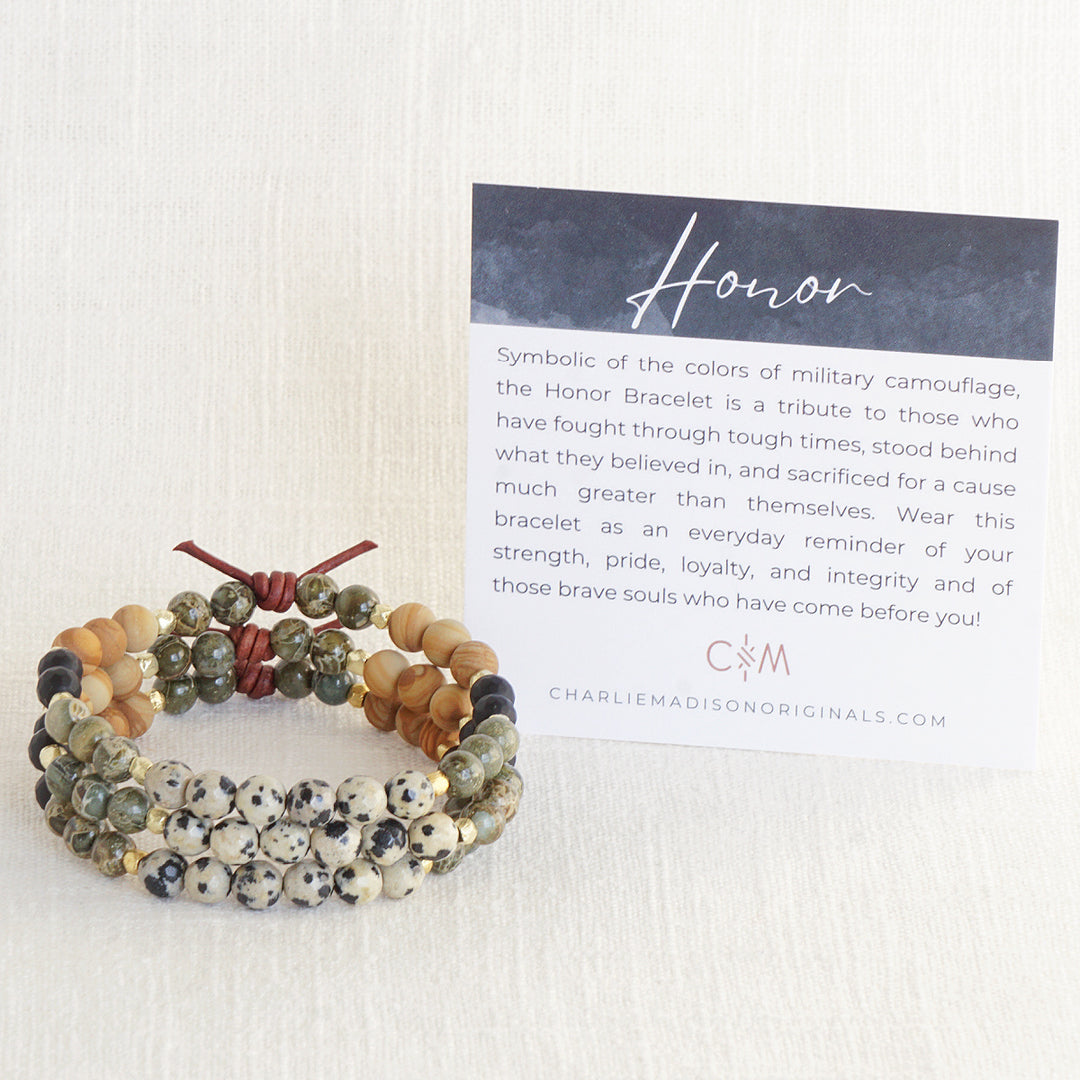 Honor Mini Bracelet - Green | A Military Tribute Bracelet