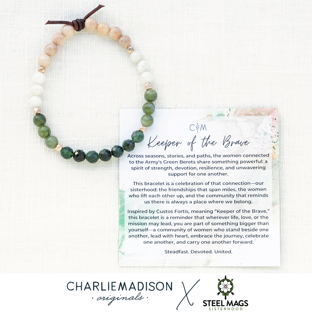 Keeper of the Brave Mini Bracelet | Steel Mags Sisterhood (Green Beret Foundation) Collaboration