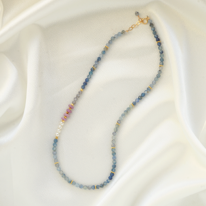 Blue Kyanite & Gold Holiday Necklace | 2024 Holiday Exclusive