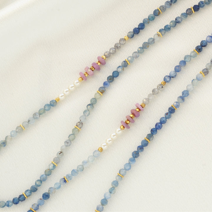 Blue Kyanite & Gold Holiday Necklace | 2024 Holiday Exclusive