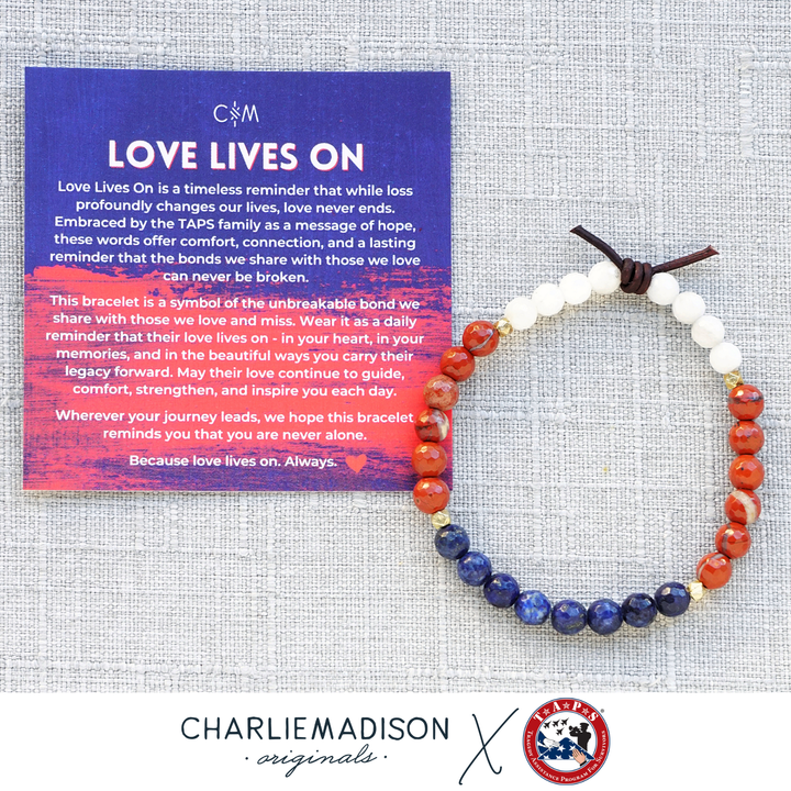 Love Lives On Mini Bracelet | A TAPS Collaboration (Tragedy Assistance Program for Survivors)