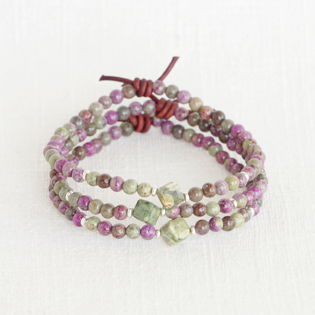 Stichtite & Rhyolite Tiny Bracelet | March 2025 Stacker of the Month