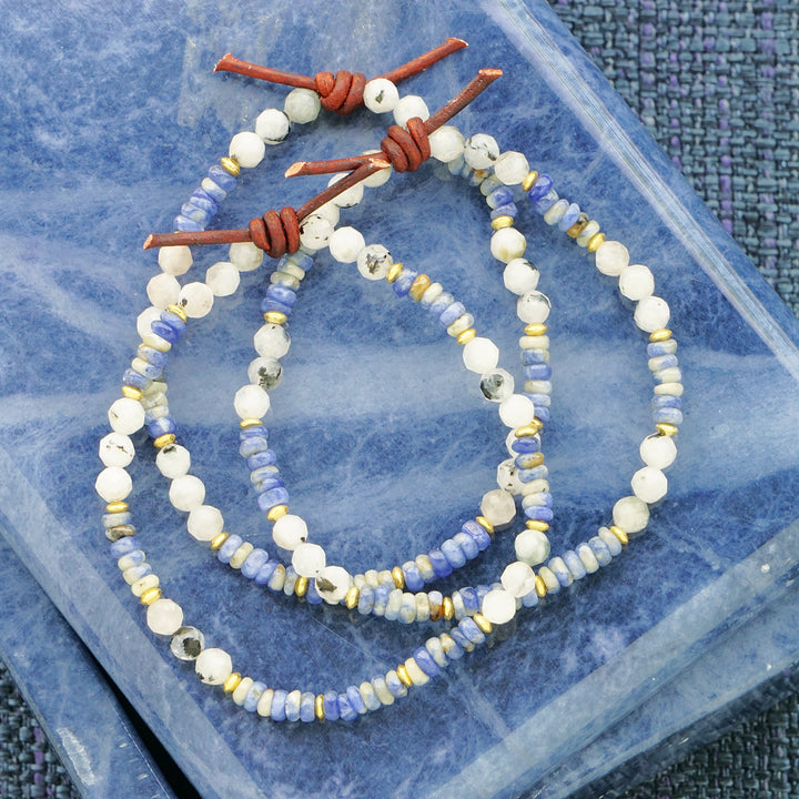 Sodalite & Moonstone Tiny Stacker | May 2026 Stacker Of The Month