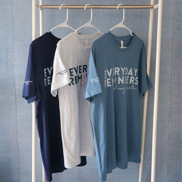 Charliemadison Everyday Reminders T Shirt | Navy