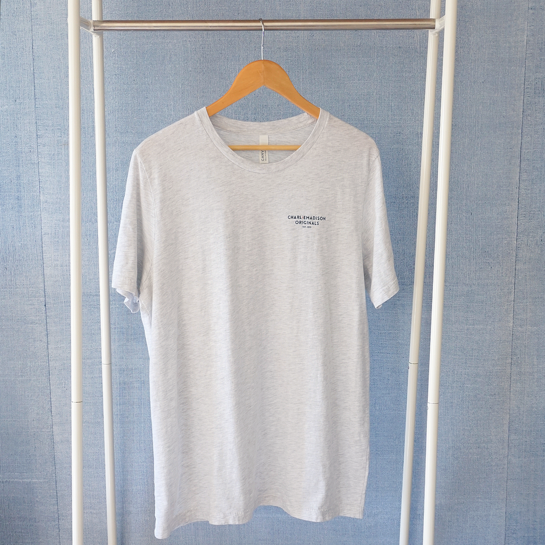 Charliemadison Everyday Reminders & Logo T Shirt | Ash