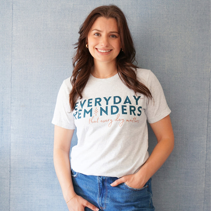 Charliemadison Everyday Reminders T Shirt | Ash