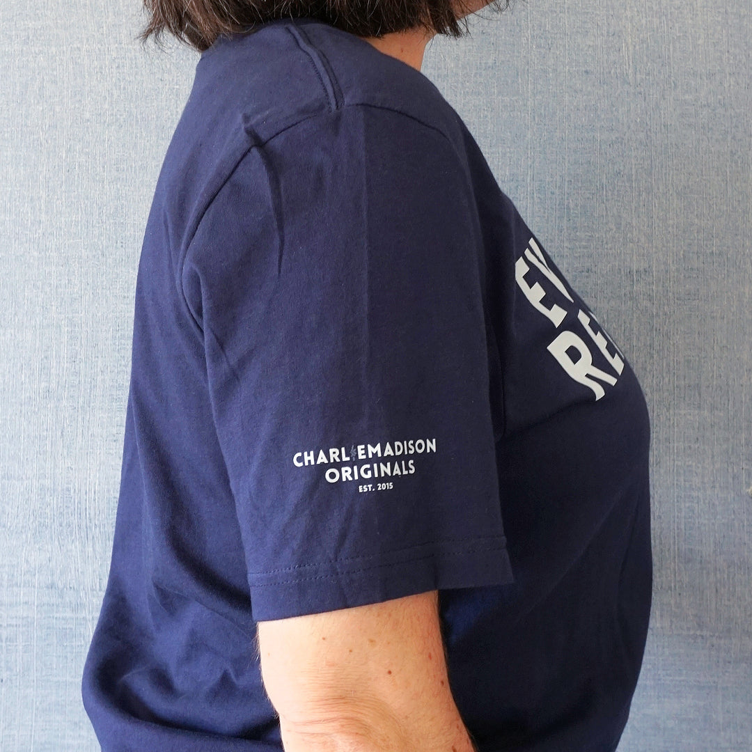 Charliemadison Everyday Reminders T Shirt | Navy