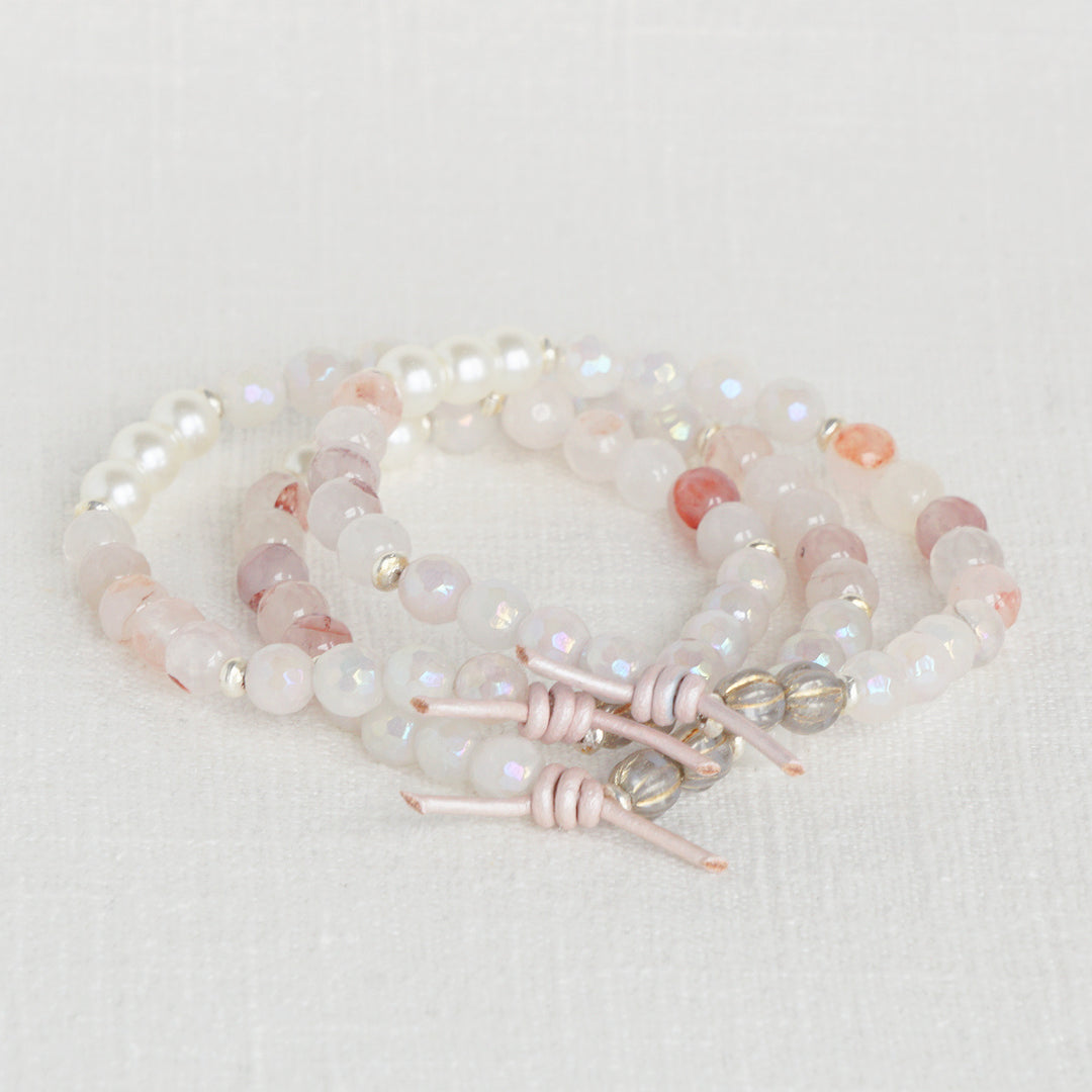 Unconditional Love (October 2024 Mini of the Month) | Rose Quartz, Glass Pearls, and Hematoid Quartz