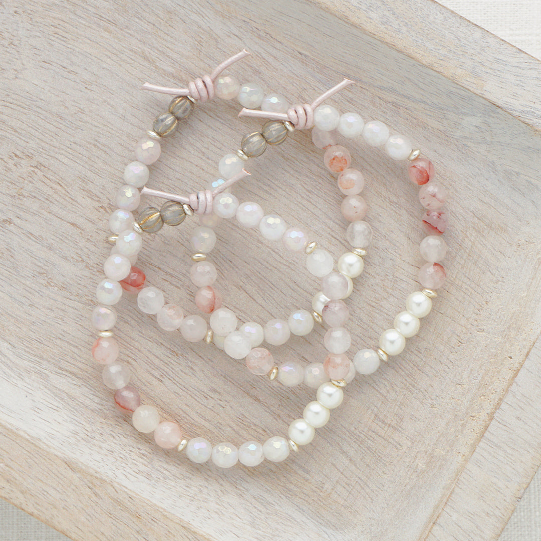 Unconditional Love (October 2024 Mini of the Month) | Rose Quartz, Glass Pearls, and Hematoid Quartz