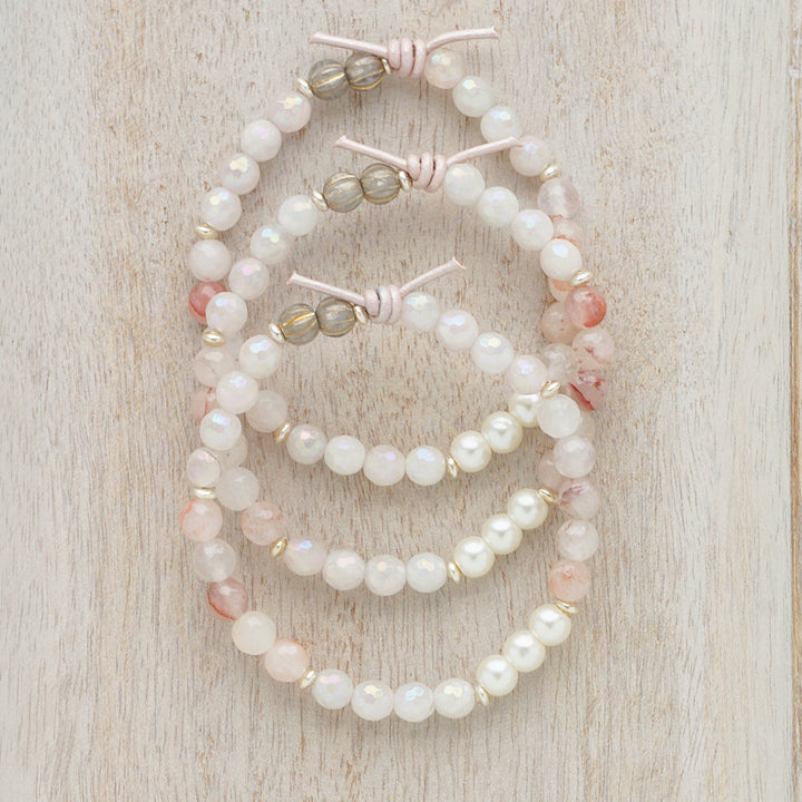 Unconditional Love (October 2024 Mini of the Month) | Rose Quartz, Glass Pearls, and Hematoid Quartz