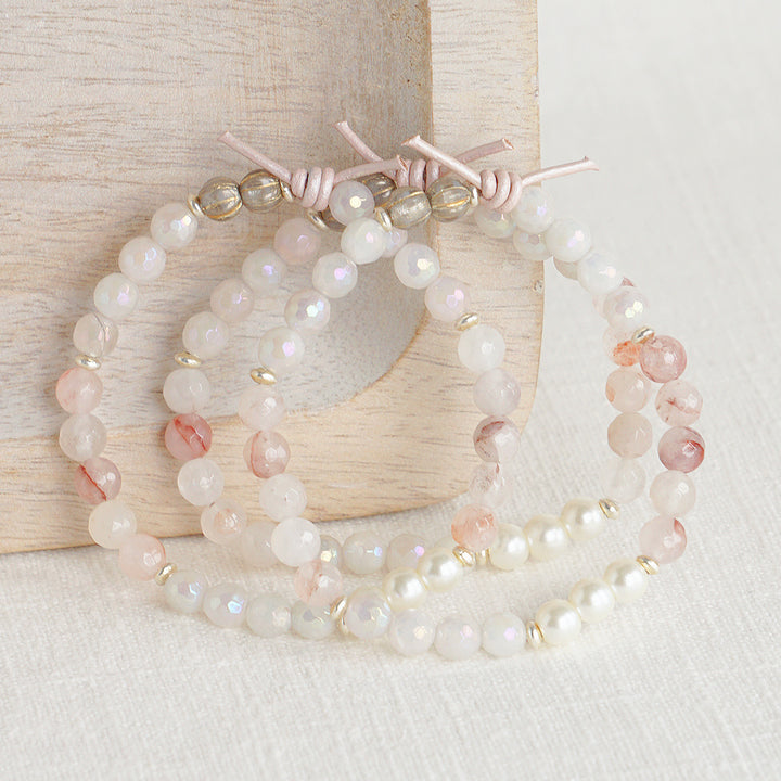 Unconditional Love (October 2024 Mini of the Month) | Rose Quartz, Glass Pearls, and Hematoid Quartz