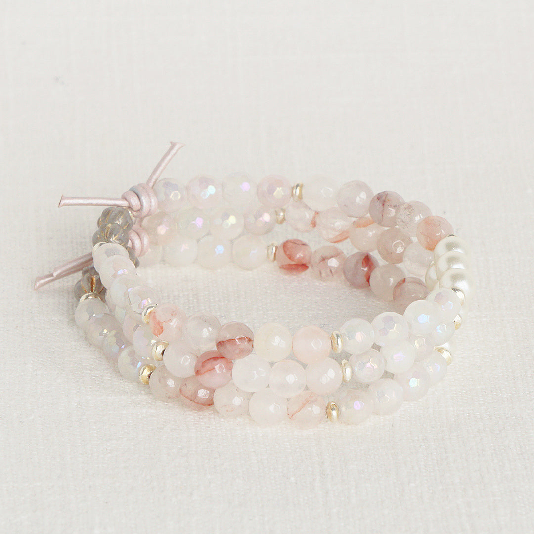 Unconditional Love (October 2024 Mini of the Month) | Rose Quartz, Glass Pearls, and Hematoid Quartz