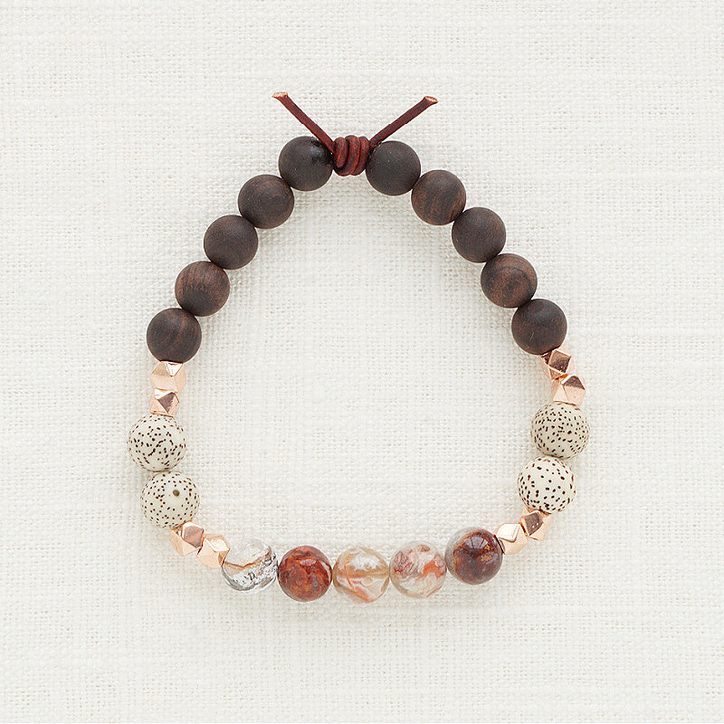 Perseverance - Laguna Lace Agate | Essential Oil Diffuser Bracelet