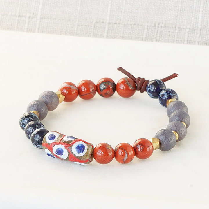 Red Hot One-of-a-Kind Bracelet | Vintage Glass Limited-Edition Collection