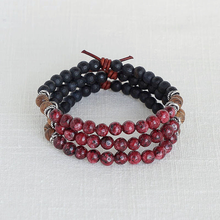 Remember Everyone Deployed (RED) Mini Bracelet Stack of Three, Military Jewelry, Military Spouse Jewelry, Deployment, PCS, Support The Troops, Military Family Jewelry, R.E.D. Fridays, Deployed Troops