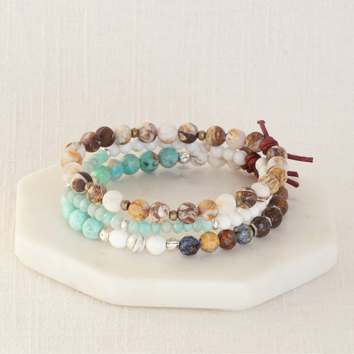 Mindful Wellness Stack | Set of 3 Bracelets