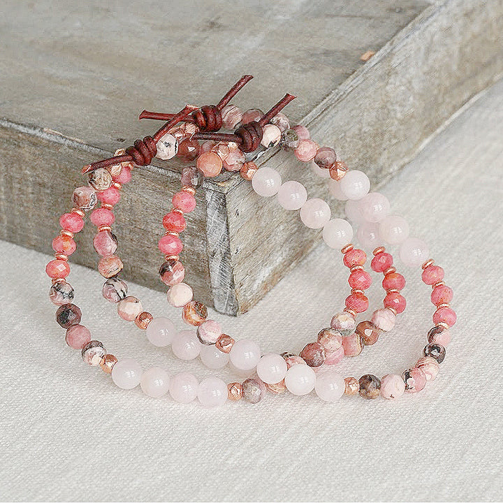 Side By Side Mini Bracelet | Breast Cancer Support Bracelet