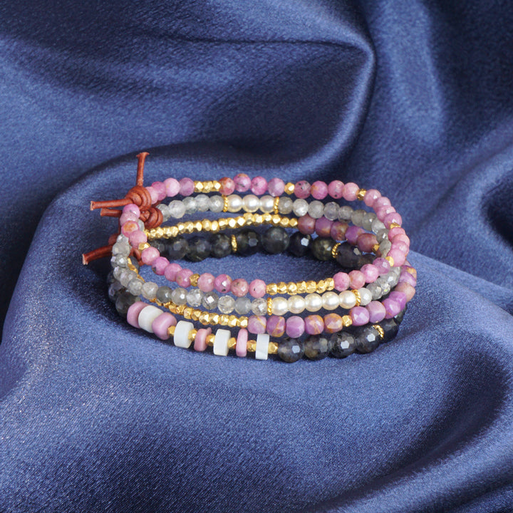 Iolite & Mother of Pearl Mini Bracelet | 2024 Holiday Exclusive