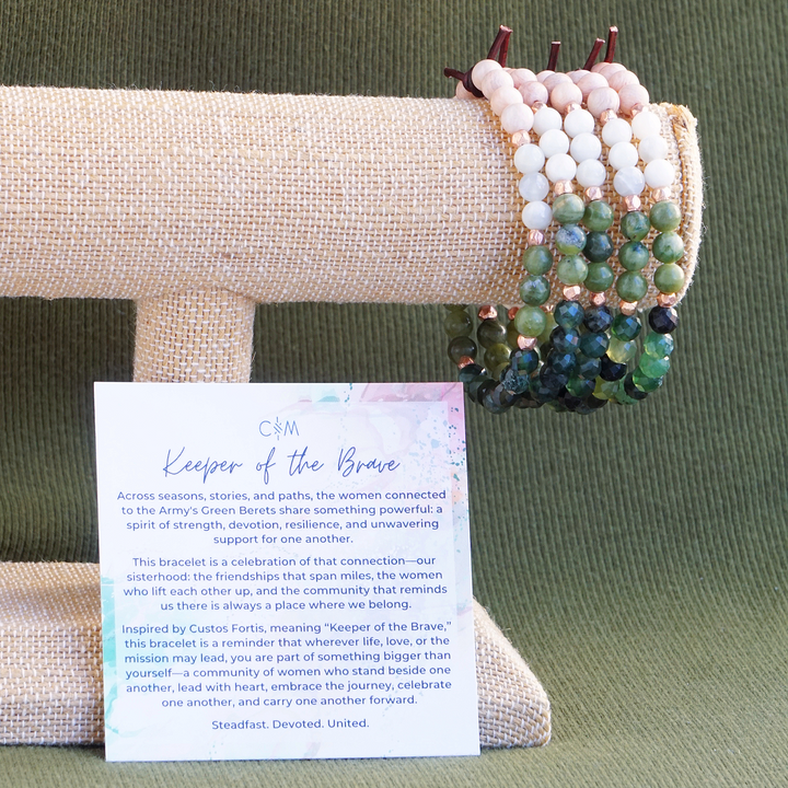 Keeper of the Brave Mini Bracelet | Steel Mags Sisterhood (Green Beret Foundation) Collaboration