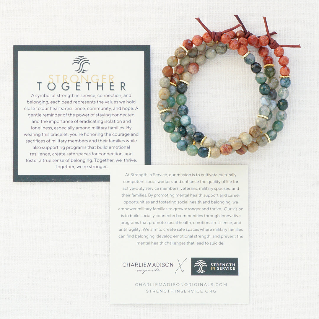 Stronger Together Mini Bracelet | Strength in Service X Charliemadison Collaboration