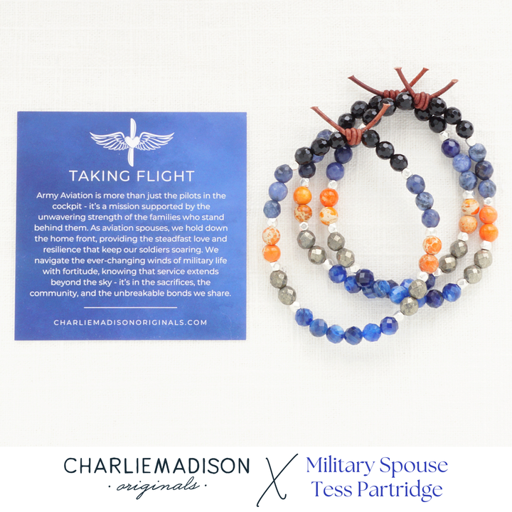 Taking Flight Mini Bracelet | Army Aviation Spouses Bracelet