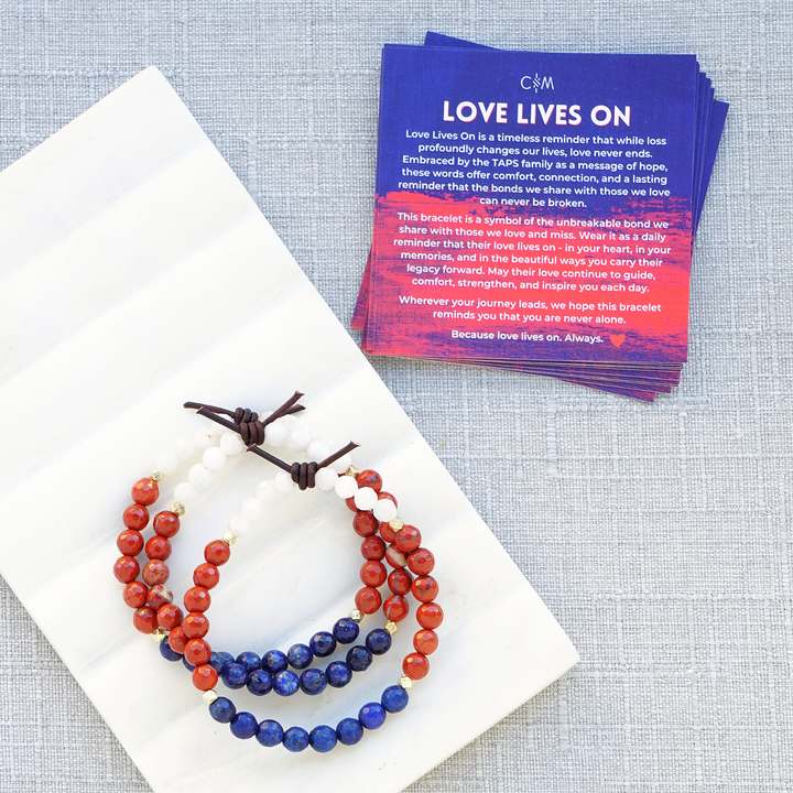 Love Lives On Mini Bracelet | A TAPS Collaboration (Tragedy Assistance Program for Survivors)