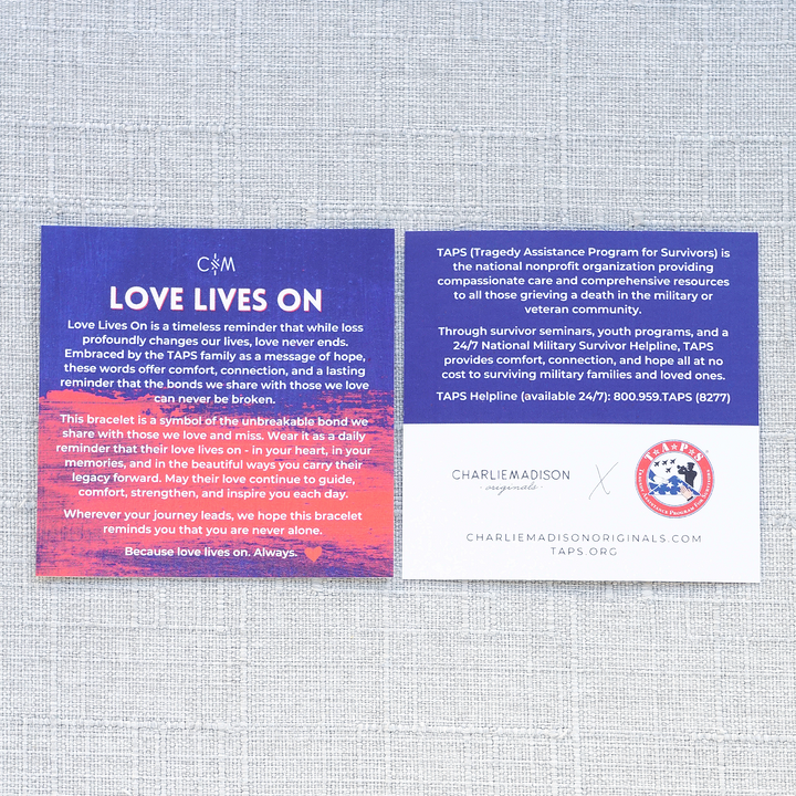 Love Lives On Mini Bracelet | A TAPS Collaboration (Tragedy Assistance Program for Survivors)