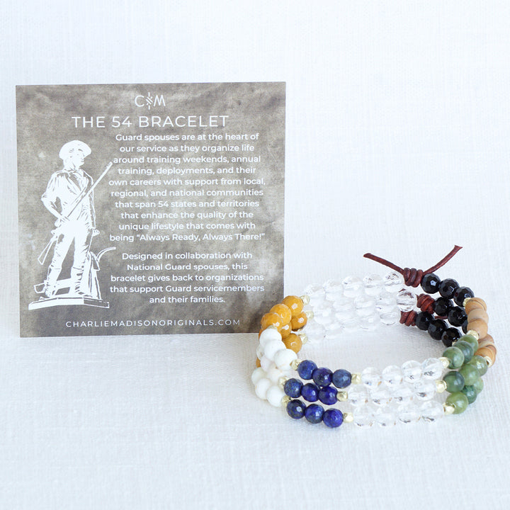 The 54 Mini Bracelet | A National Guard Spouse Bracelet
