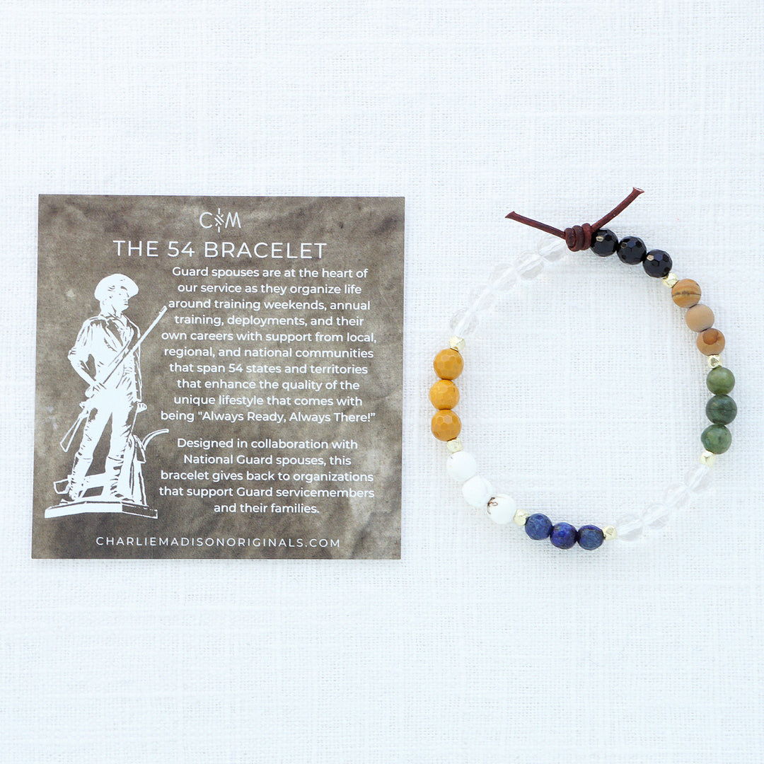 The 54 Mini Bracelet | A National Guard Spouse Bracelet