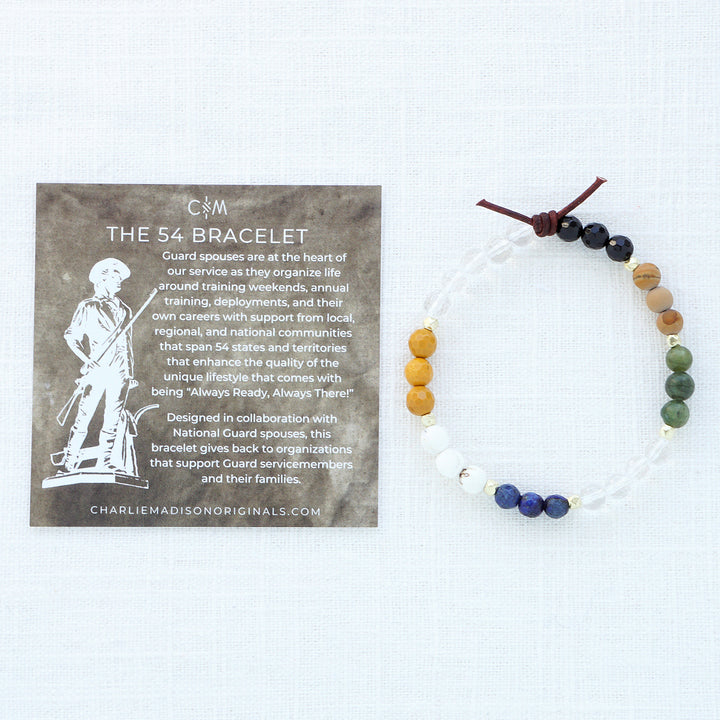 The 54 Mini Bracelet | A National Guard Spouse Bracelet