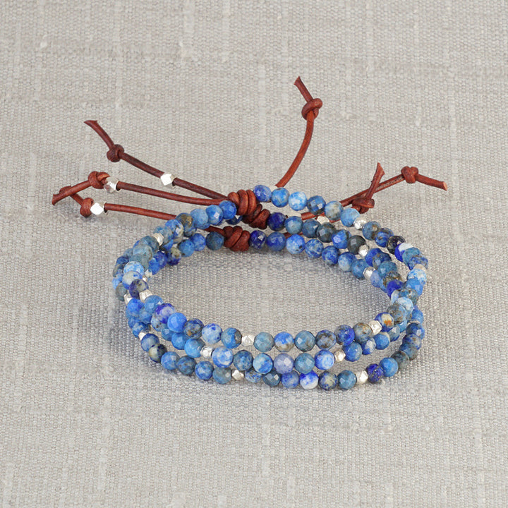 Tiny Mantras Bracelet - Lapis Lazuli