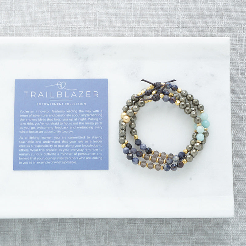 Trailblazer Mini Bracelet with Meaning Card - You’re an innovator, fearlessly leading the way with a sense of adventure, and passionate about implementing the endless ideas that keep you up at night. Wear this bracelet as your everyday reminder to remain curious, cultivate a mindset of persistence, and believe that your journey inspires others who are looking to you as an example of what’s possible.