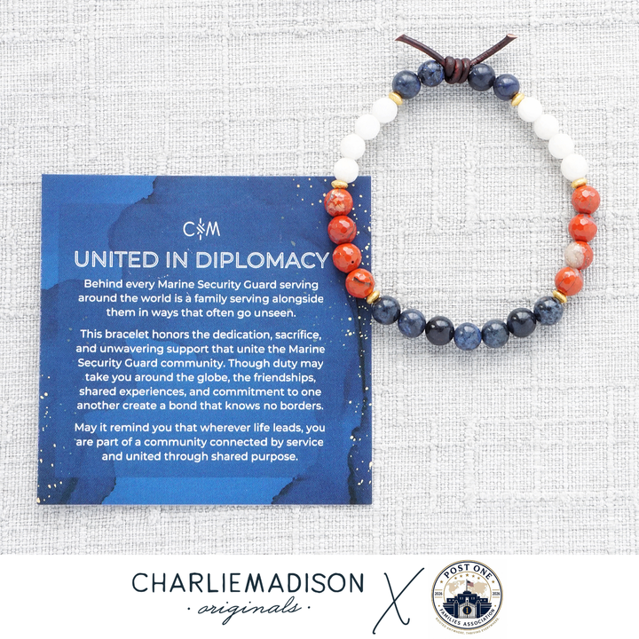 United In Diplomacy Mini Bracelet | Charliemadison X Post One Families Association